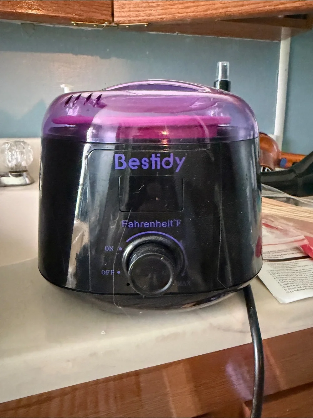 Bestidy Purple and Black Wax Warmer - Picture 1 of 5